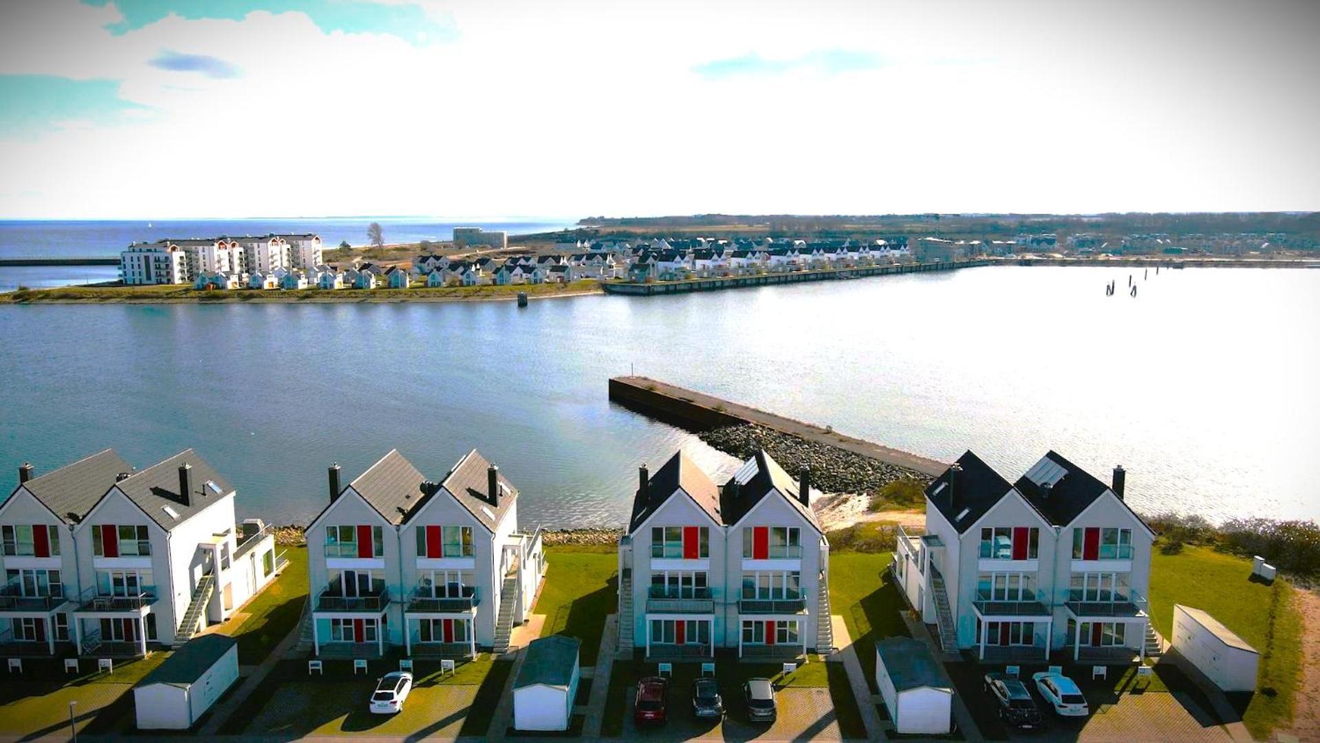 Maisonette Fewo Ostseeflair By Seeblick Ferien Oro, Erste Wasserreihe, E-Saeule オルペニッツ エクステリア 写真