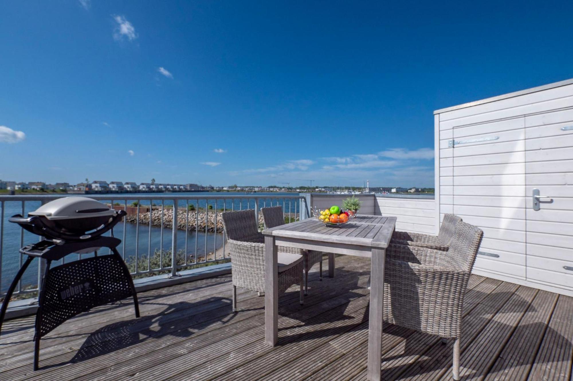 Maisonette Fewo Ostseeflair By Seeblick Ferien Oro, Erste Wasserreihe, E-Saeule オルペニッツ エクステリア 写真